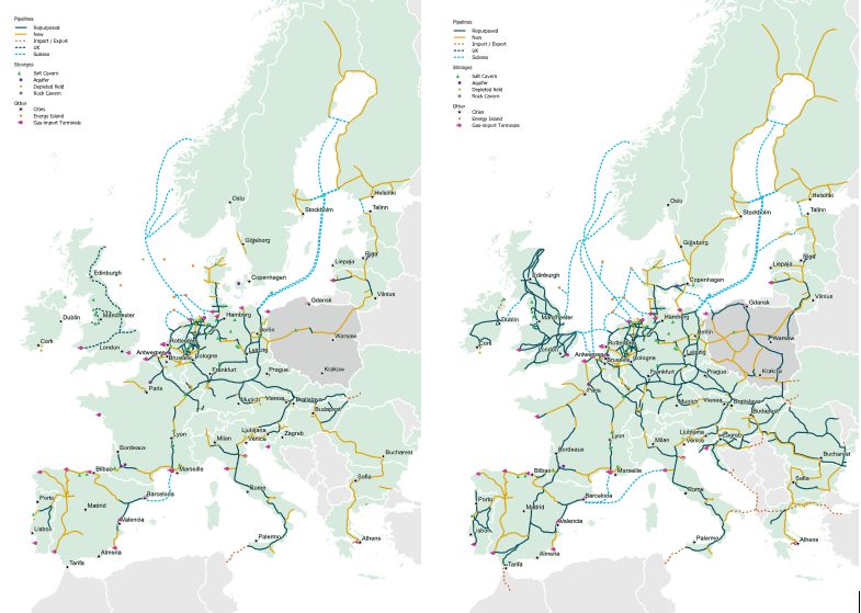 European Hydrogen Backbone Infrastructure Maps Update: what is ...